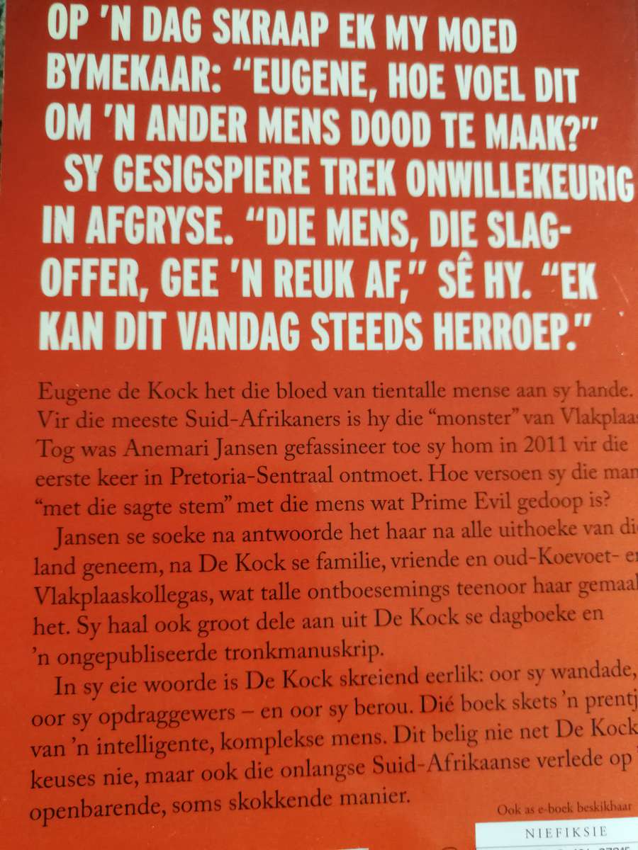 EUGENE de KOCK Sluipmoordenaar van die Staat ANEMARI JANSEN