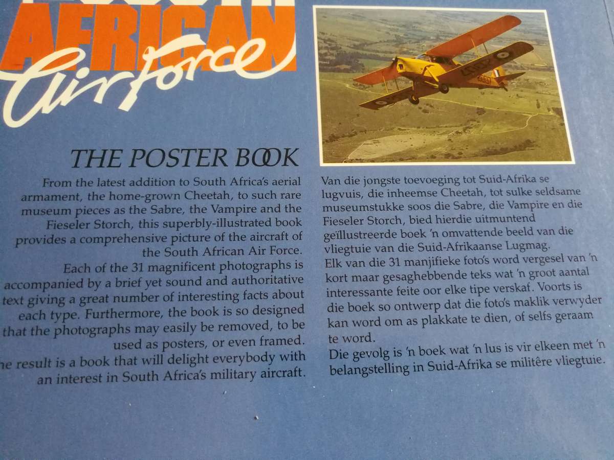 THE SOUTH AFRICAN AIRFORCE THE POSTER BOOK HERMAN POTGIETER Second Impression 1991 ( SAAF )
