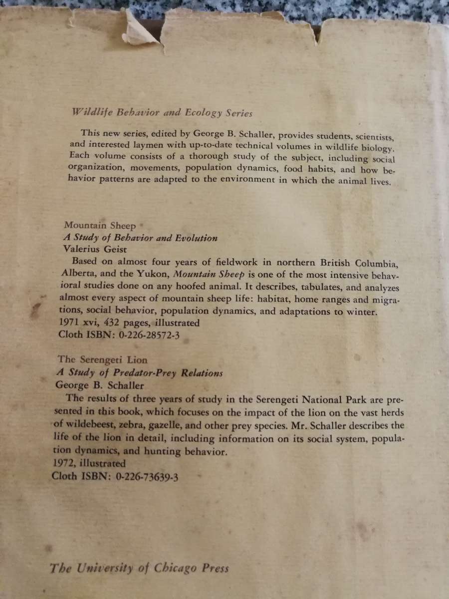 THE SPOTTED HYENA A STUDY OF PREDATION & SOCIAL BEHAVIOR HANS KRUUK Wildlife Behavior & Ecology