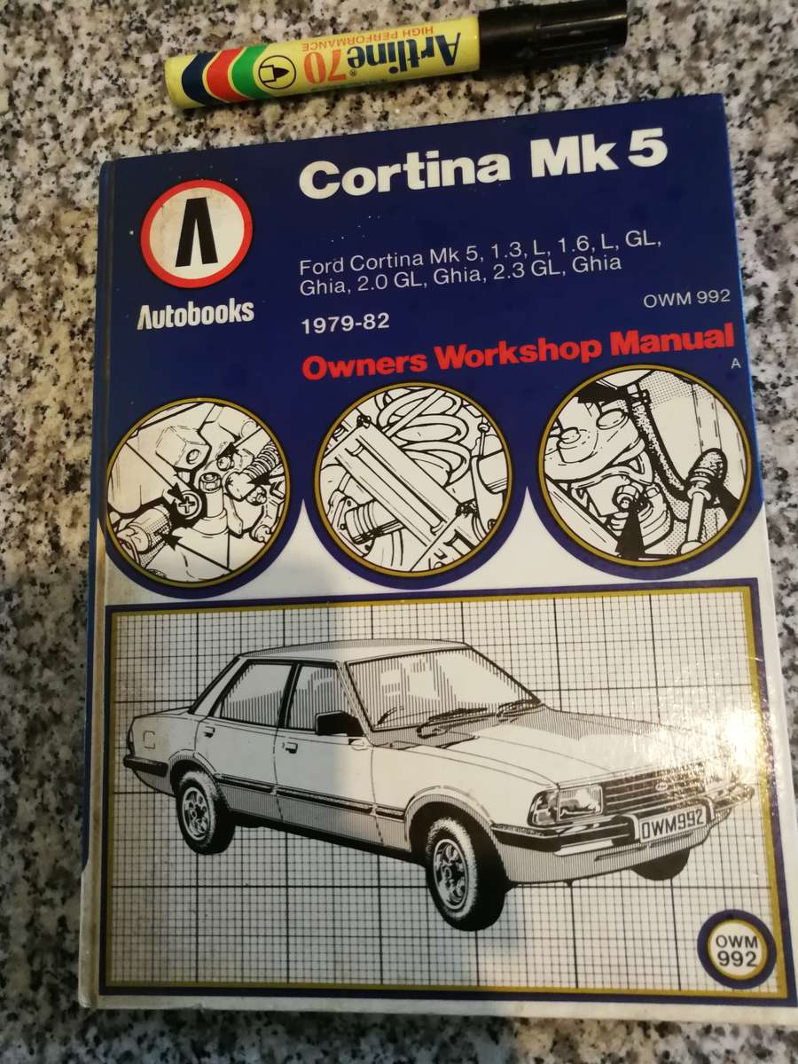 CORTINA Mk 5 AUTOBOOKS 1979 - 82  OWM 992 OWNERS WORKSHOP MANUAL  ( FORD )