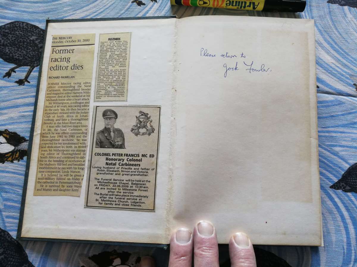 CARBINEER The History of the ROYAL NATAL CARBINEERS ALAN F HATTERSLEY