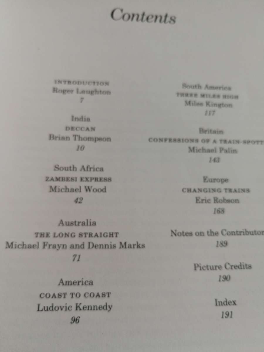 GREAT RAILWAY JOURNEYS OF THE WORLD MICHAEL FRAYN etc includes S. Africa & Rhodesia 1981 trains