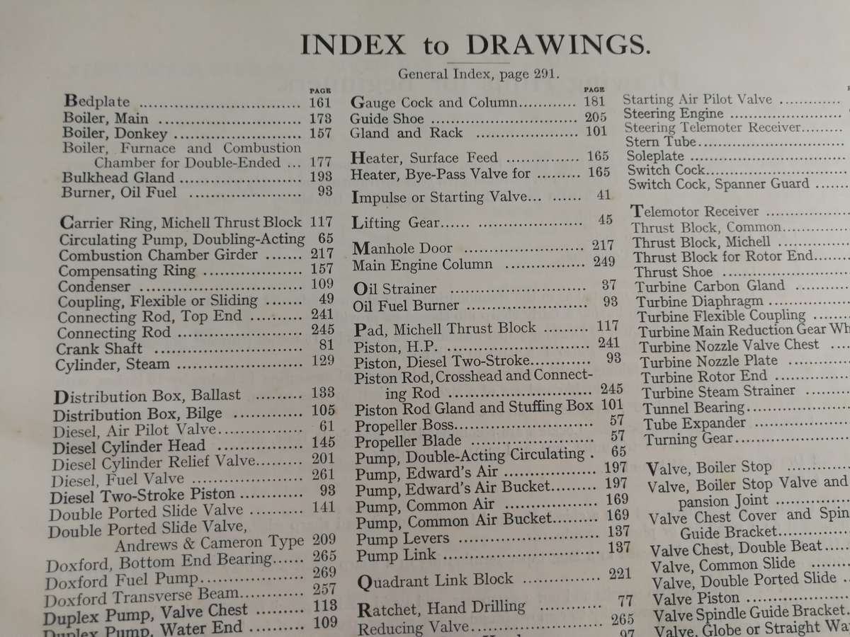MacGIBBONS PICTORIAL DRAWING BOOK FOR MARINE ENGINEERS  STEAM and MOTOR  1959 ships