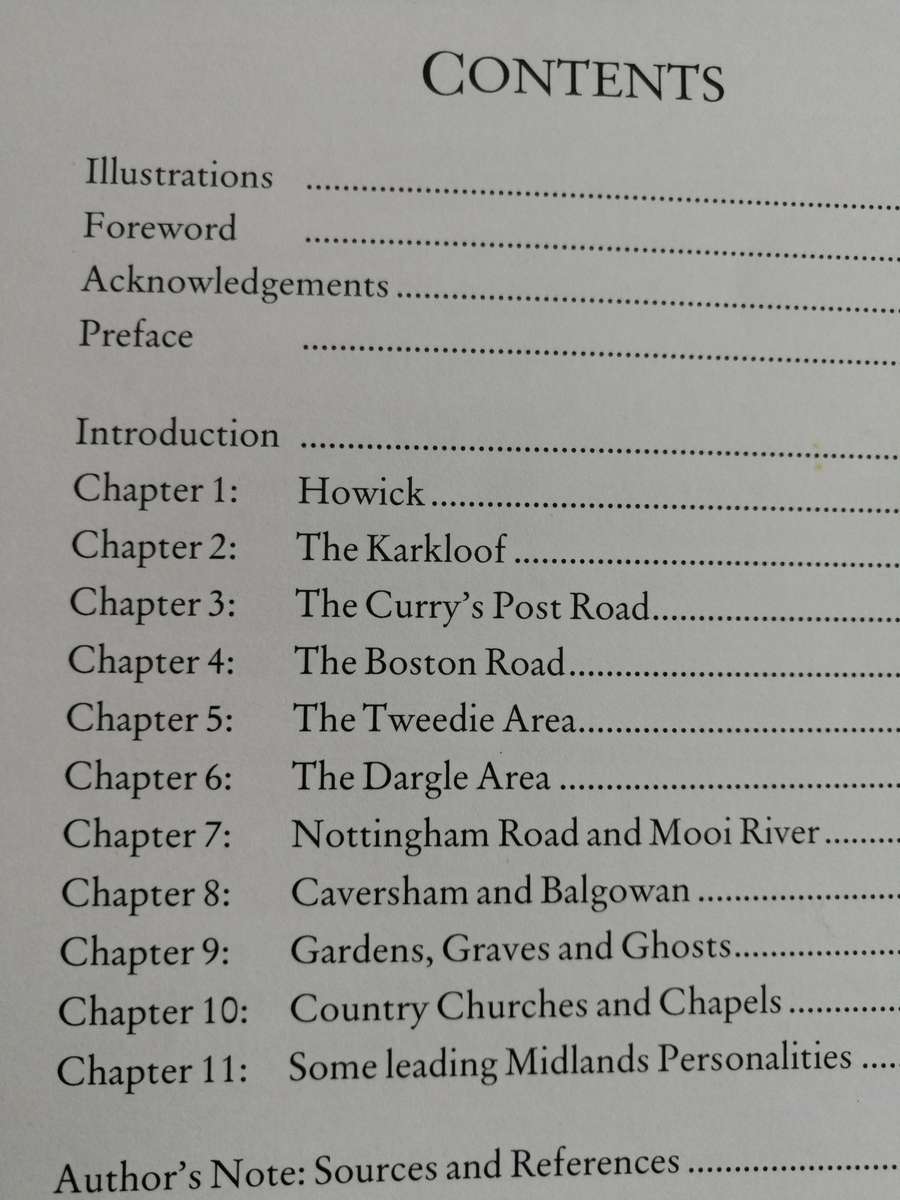 CHIMNEYS IN THE CLOUDS D N DORNING New Ed. Overview of many of the historic buildings KZN Midlands