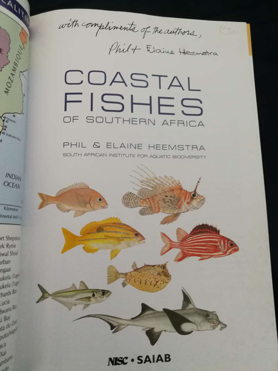 COASTAL FISHES OF SOUTHERN AFRICA PHIL and ELAINE HEEMSTRA  (Seawater Fish species marine  )
