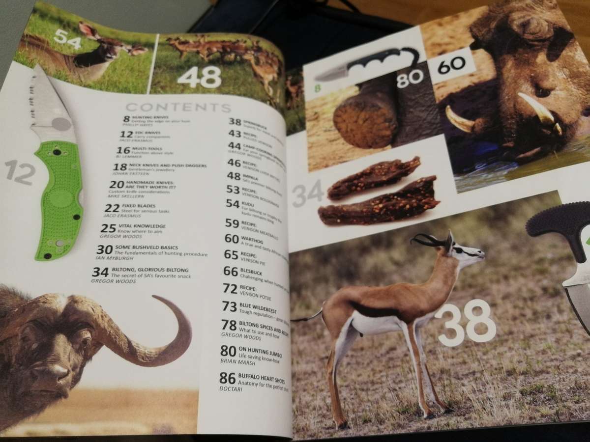 MAGNUM Magazine KNIFE & HUNTING GUIDE 2022 / 2023 Knives Dangerous Game Recipes Hunting tips