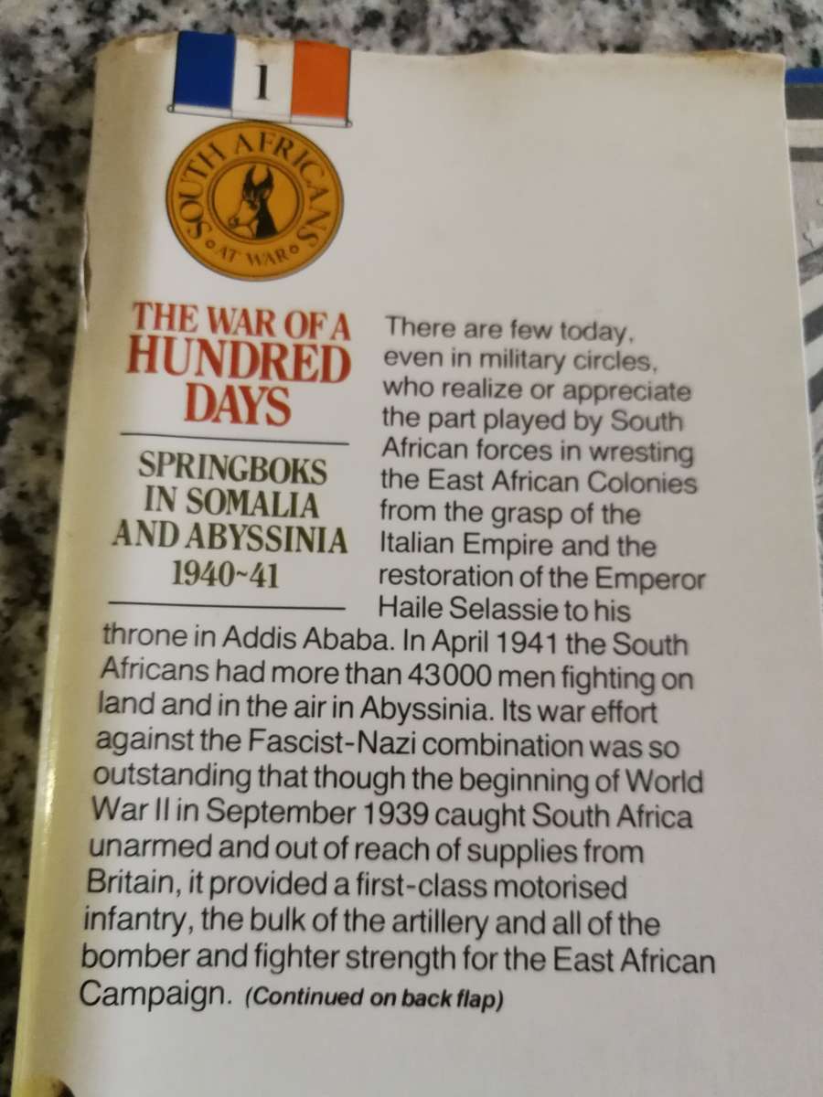 Reserved for GlaSOK THE WAR OF A HUNDRED DAYS JAMES AMBROSE BROWN SPRINGBOK