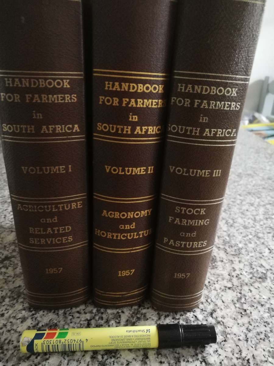 HANDBOOK FOR FARMERS IN SOUTH AFRICA Agriculture and Related Services  Vols 1 , 2 and 3 ( 1957 )