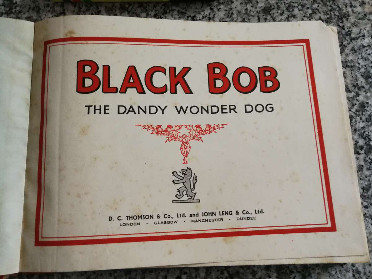BLACK BOB THE DANDY WONDER DOG  published around 1950