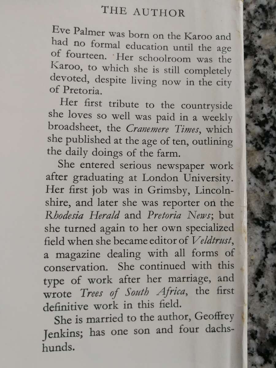 THE PLAINS OF THE CAMDEBOO EVE PALMER  ( Hardcover 1966 Karoo includes colour illustrations