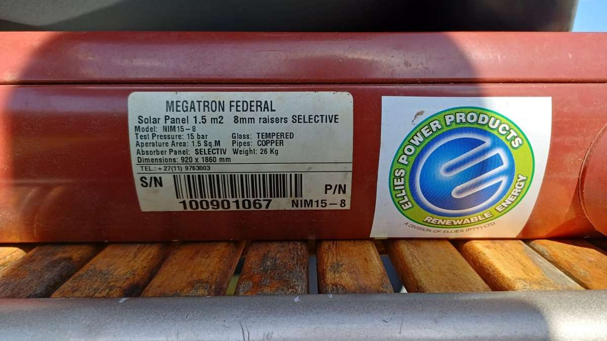 Megatron Federal NIM15-8 - Solar Water Heating Panel