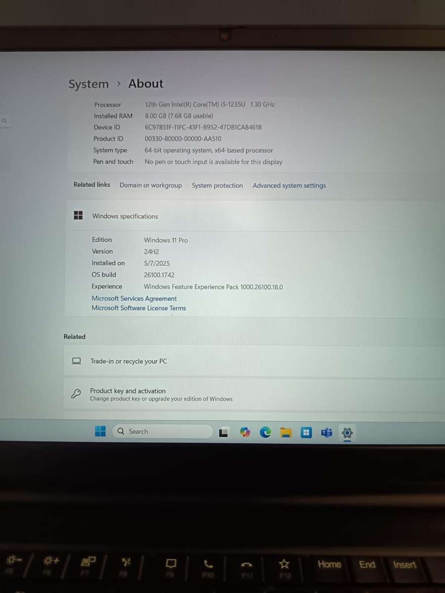 Lenovo E15 Gen 4 | 12th Gen Core i5 1235u, 8gb Ram, 512GB SSD