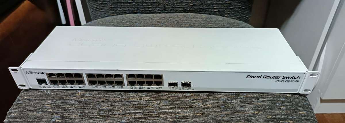 MikroTik Cloud Router Switch 24 Port Gigabit 2SFP+ | CRS326-24G-2S+RM
