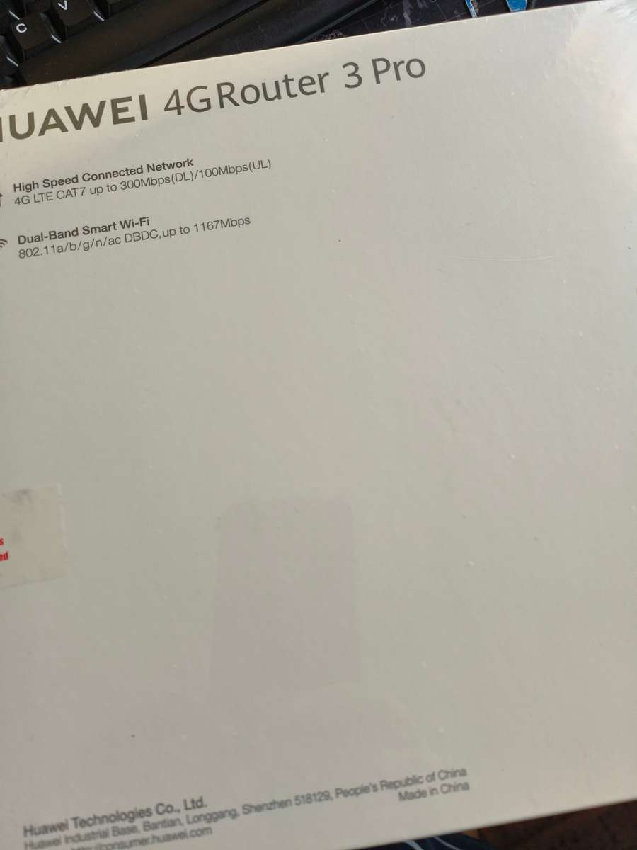 Huawei 4G Router 3 Pro model B535 - NEW just opened a box to check