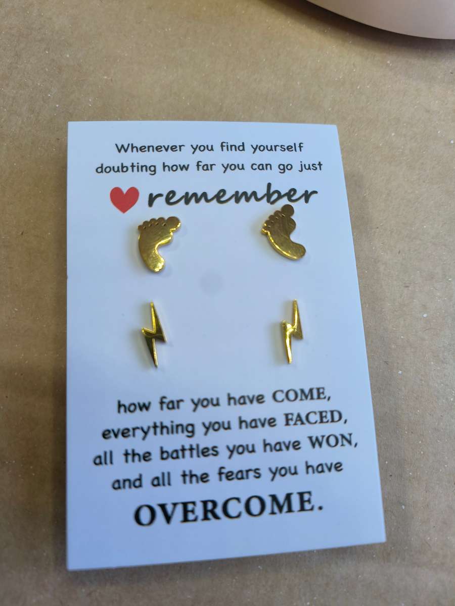 x2 Set GENUINE STAINLESS STEEL  Earrings  - DO NOT FADE