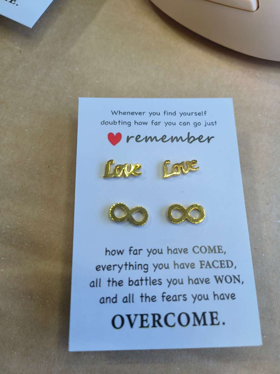 Set of 2 genuine stainless steel earrings - do not fade