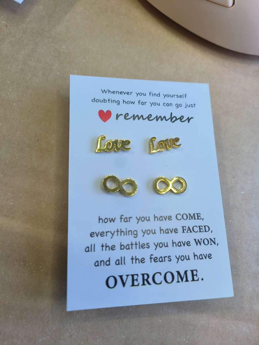 Set of 2 genuine stainless steel earrings - do not fade