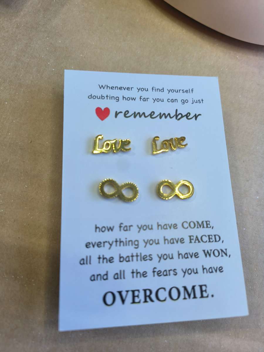 Set of 2 genuine stainless steel earrings - do not fade