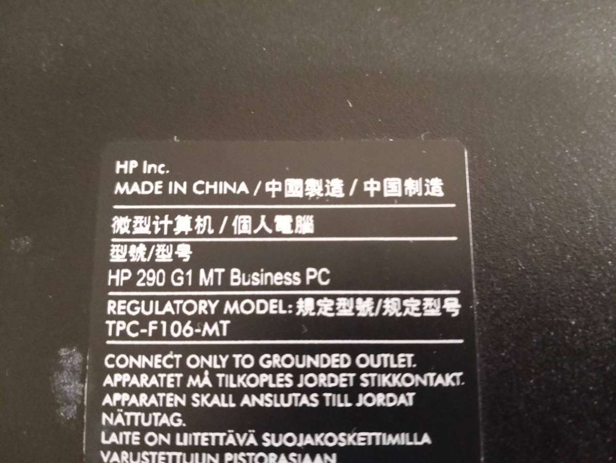 HP  290 G1 MT BUSINESS PC  BOX i3 7th generation