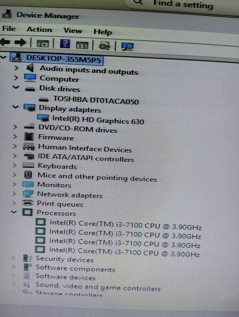 HP  290 G1 MT BUSINESS PC  BOX i3 7th generation