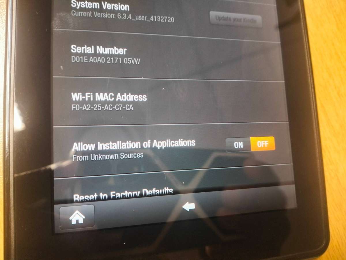 Amazon Kindle Fire -D01E