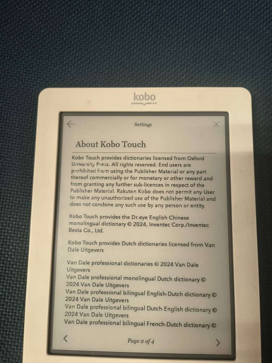 Kobo Touch N905 - EREADER