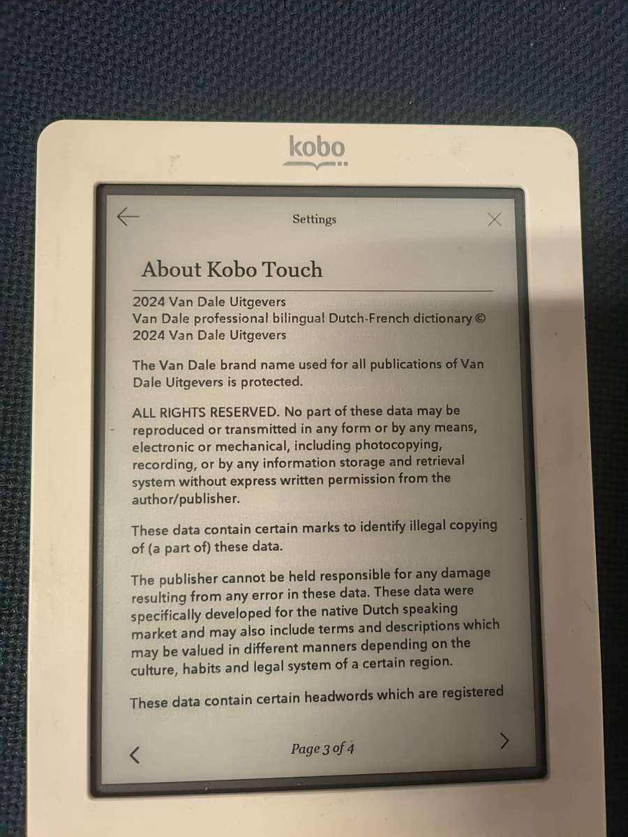 Kobo Touch N905 - EREADER