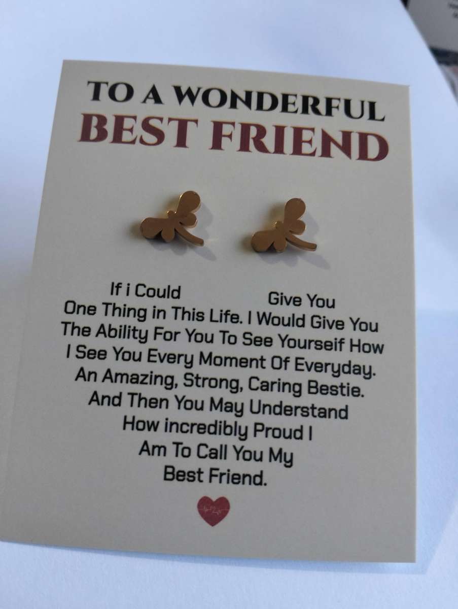 Stainless Earring Dragonfly - DO NOT FADE