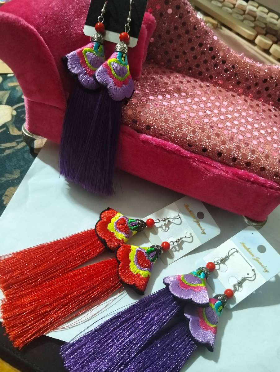 x3 Fashion Bohemian Earrings Vintage Boho Long Tassel