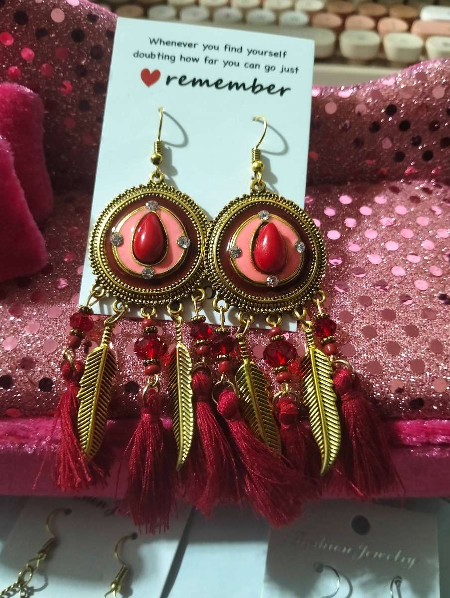 x3 Fashion Long Tassel Dangle Hook Earrings