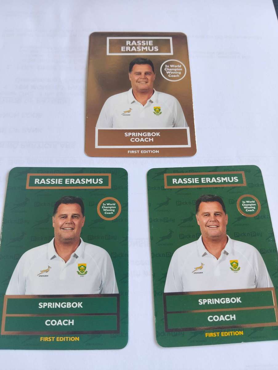 31 x Springbok Pick and Pay Rugby cards - Golden Card