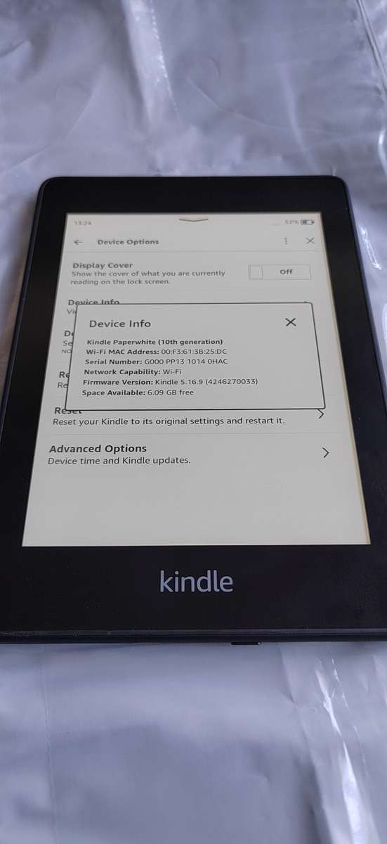Amazon Kindle Paperwhite 6` Wi-Fi 8GB 10th Gen
