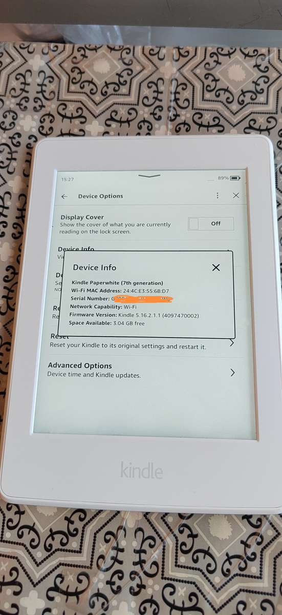 Amazon Kindle Paperwhite  7th Generation 6inch 3GB