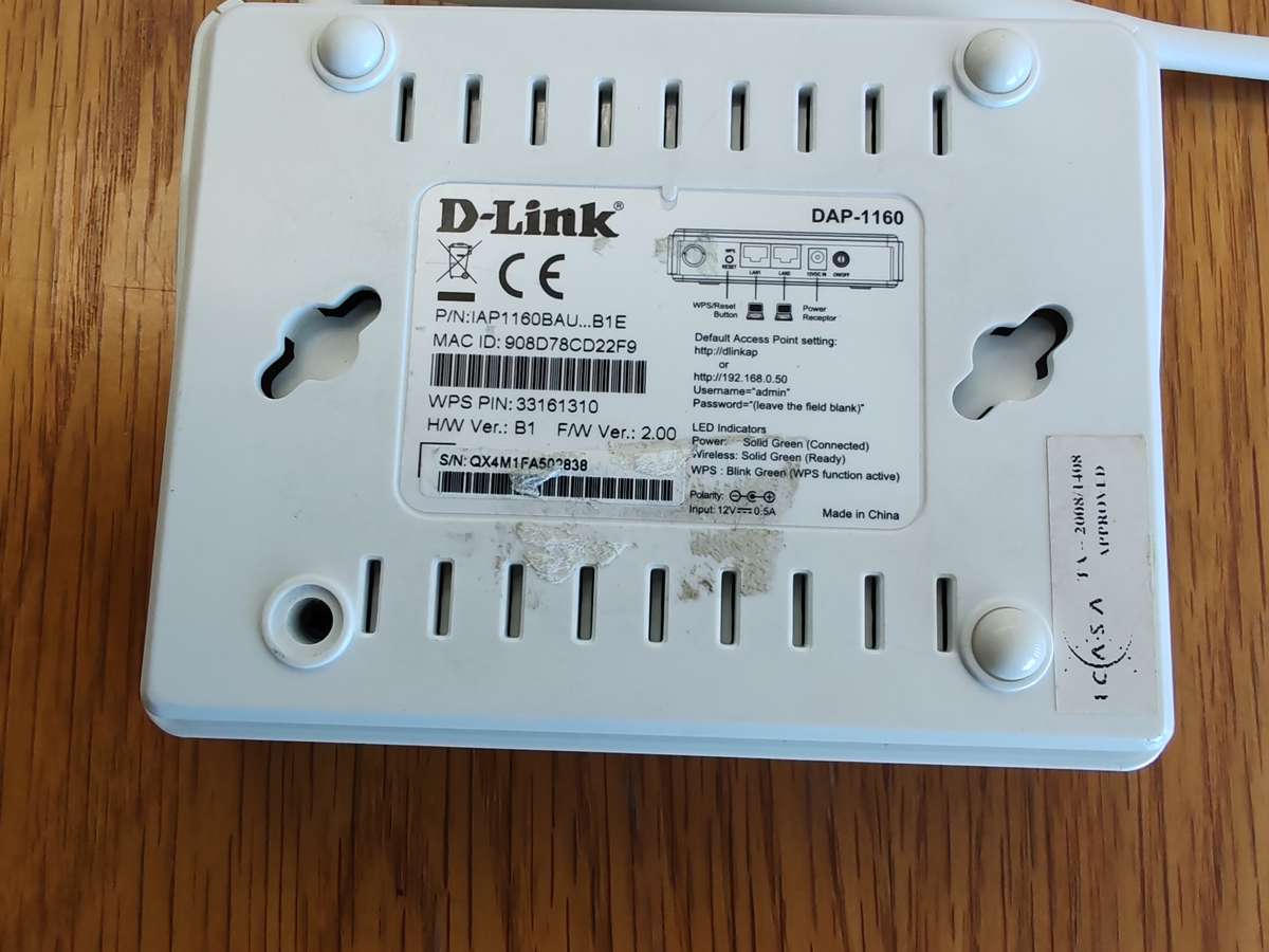 D-KINK ROUTER MODEL: DAP-1160