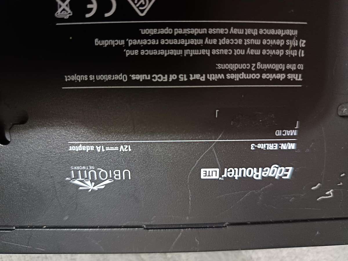 Ubiquiti EdgeRouter LITE SWITCH