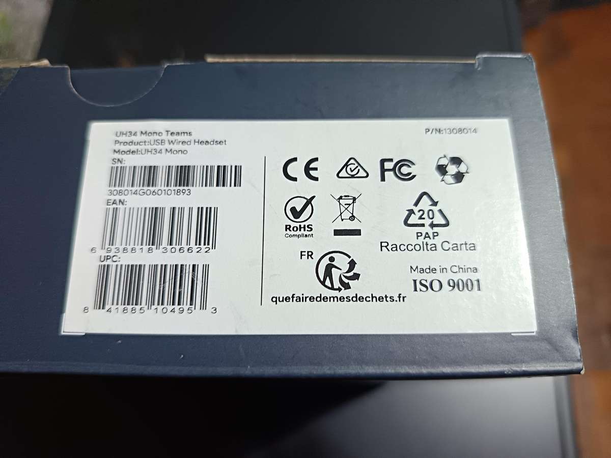 Yealink UH34 USB Wired Headset