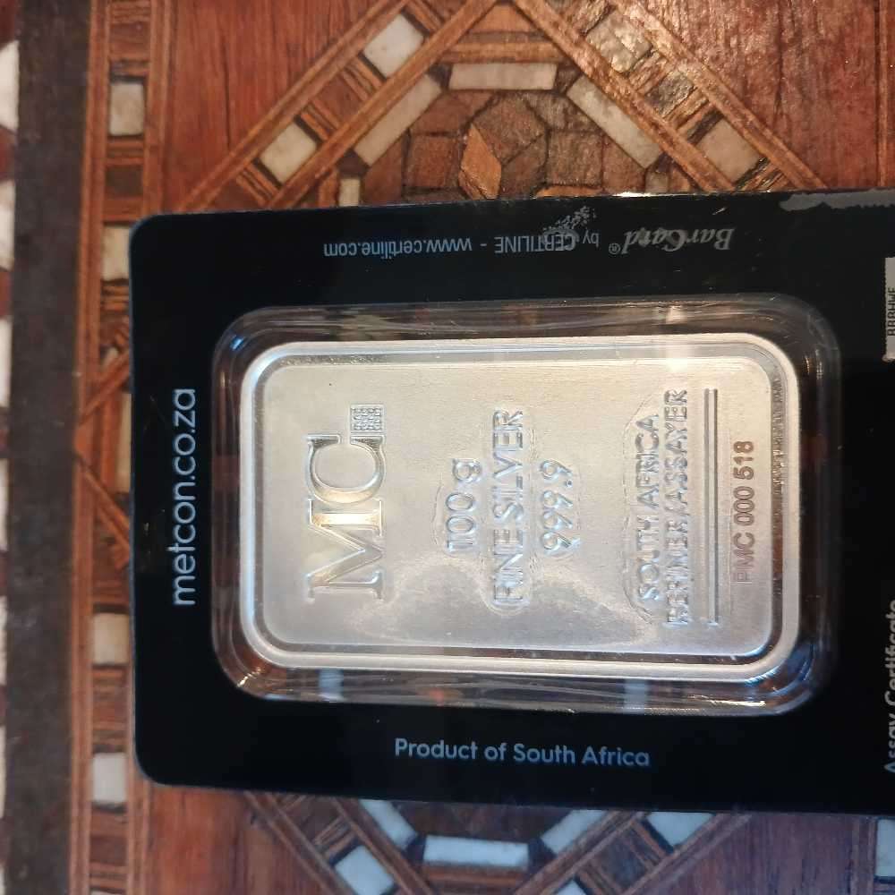 100 Gram MC silver Bar