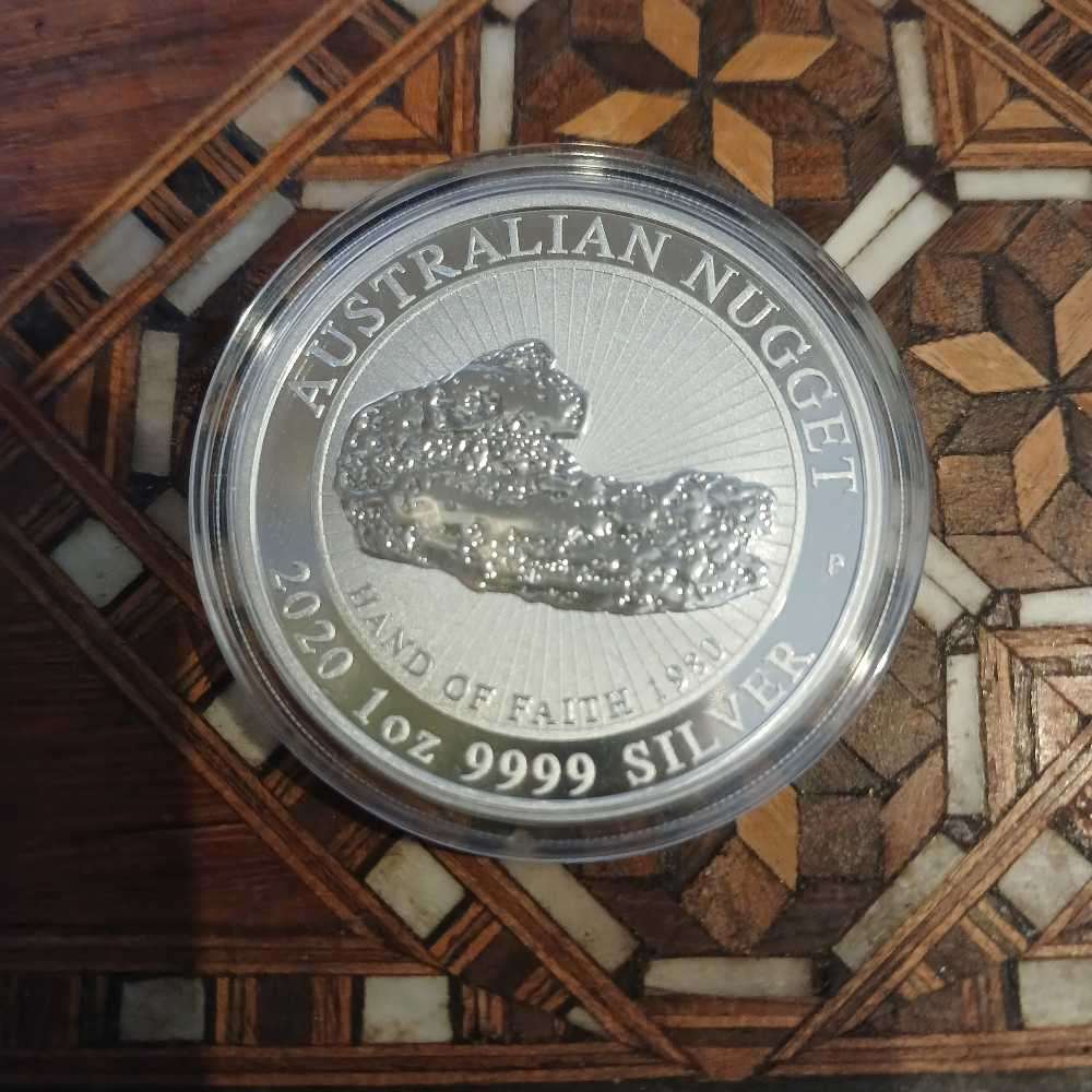 Australian nugget 1 oz silver coin