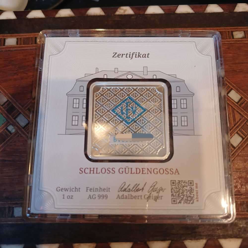 1 Oz Silver Geiger bar