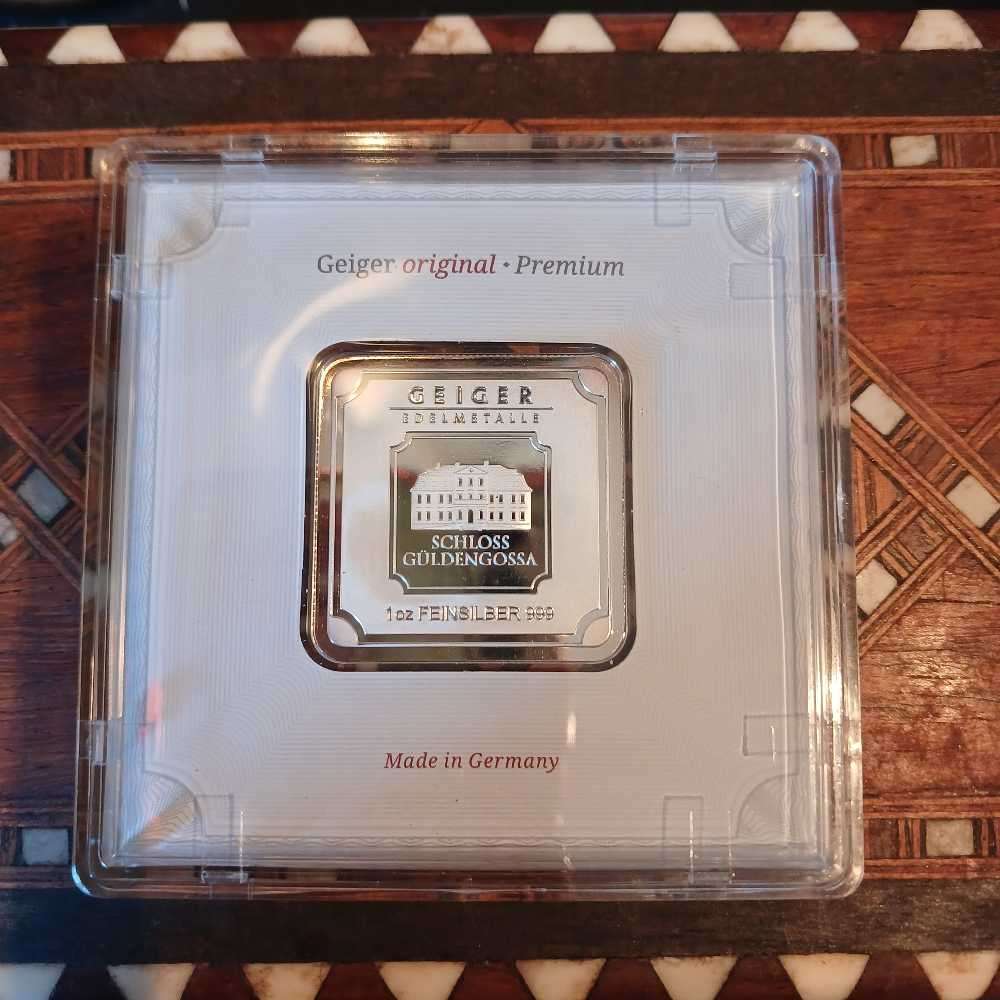 1 Oz Silver Geiger bar