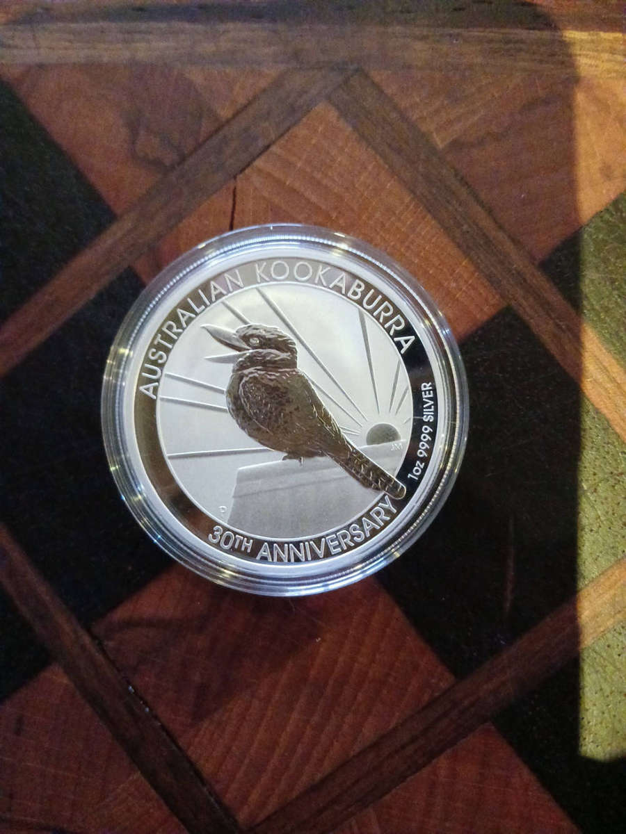 30th anniversary Kookaburras 1 oz silver