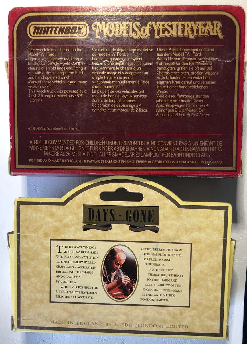 TWO Collectable vehicles