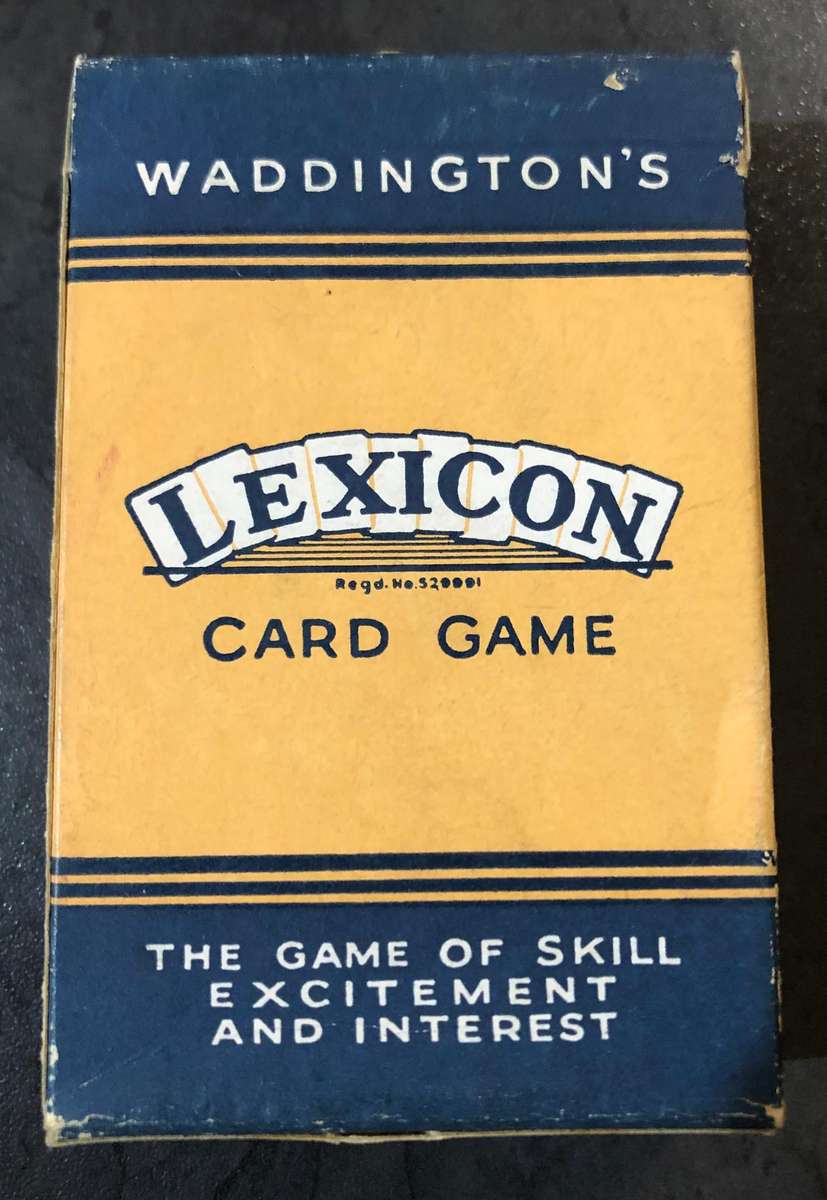 Waddingtons Lexicon card game