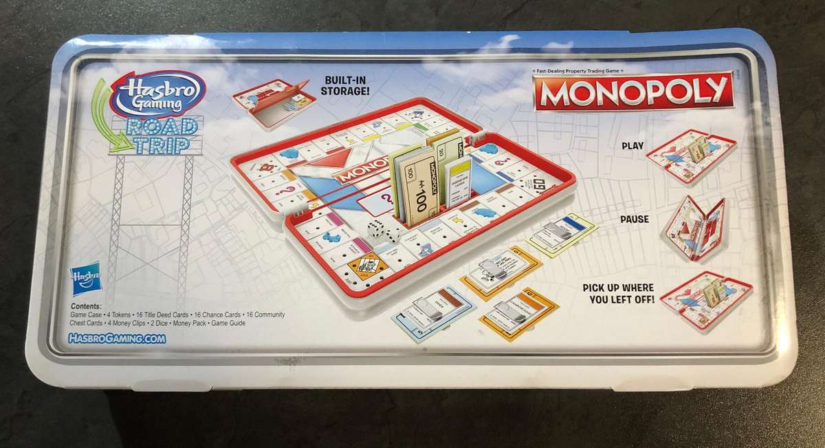Monopoly Road Trip portable case