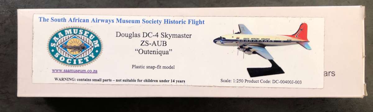 SAA Douglas DC-4 Skymaster - Flight Miniatures plastic snap-fit model