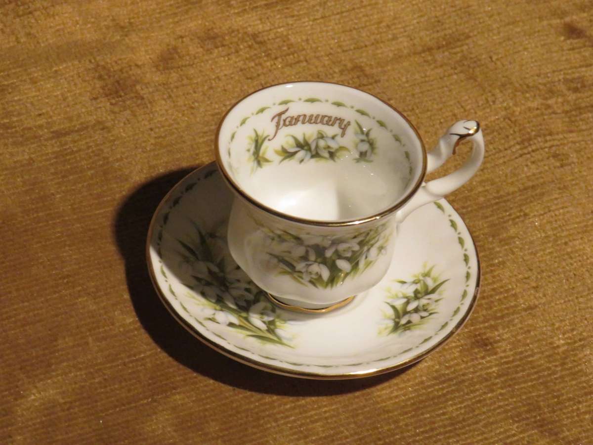 Royal Albert Flower OF The Month  Snowdrops Collectable