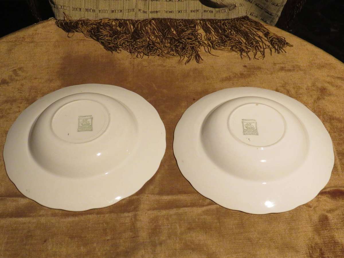 Grindley Cream Petal Service Bowls Pair