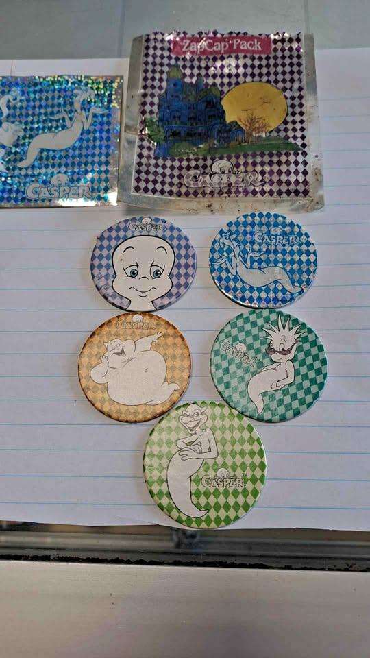 Zap cap Casper Tazos New Sealed in Packet