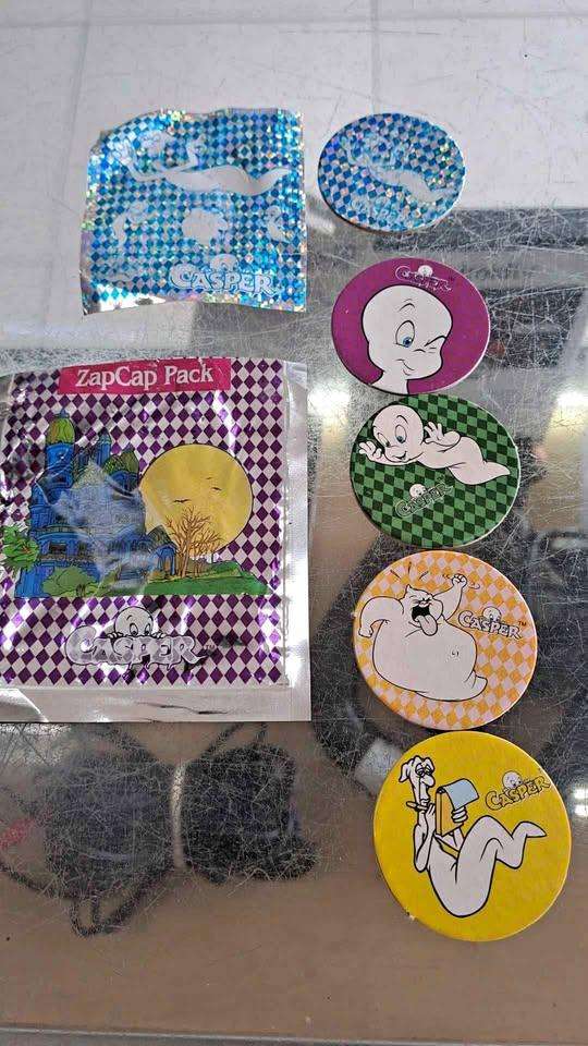 Zap cap Casper Tazos New Sealed in Packet