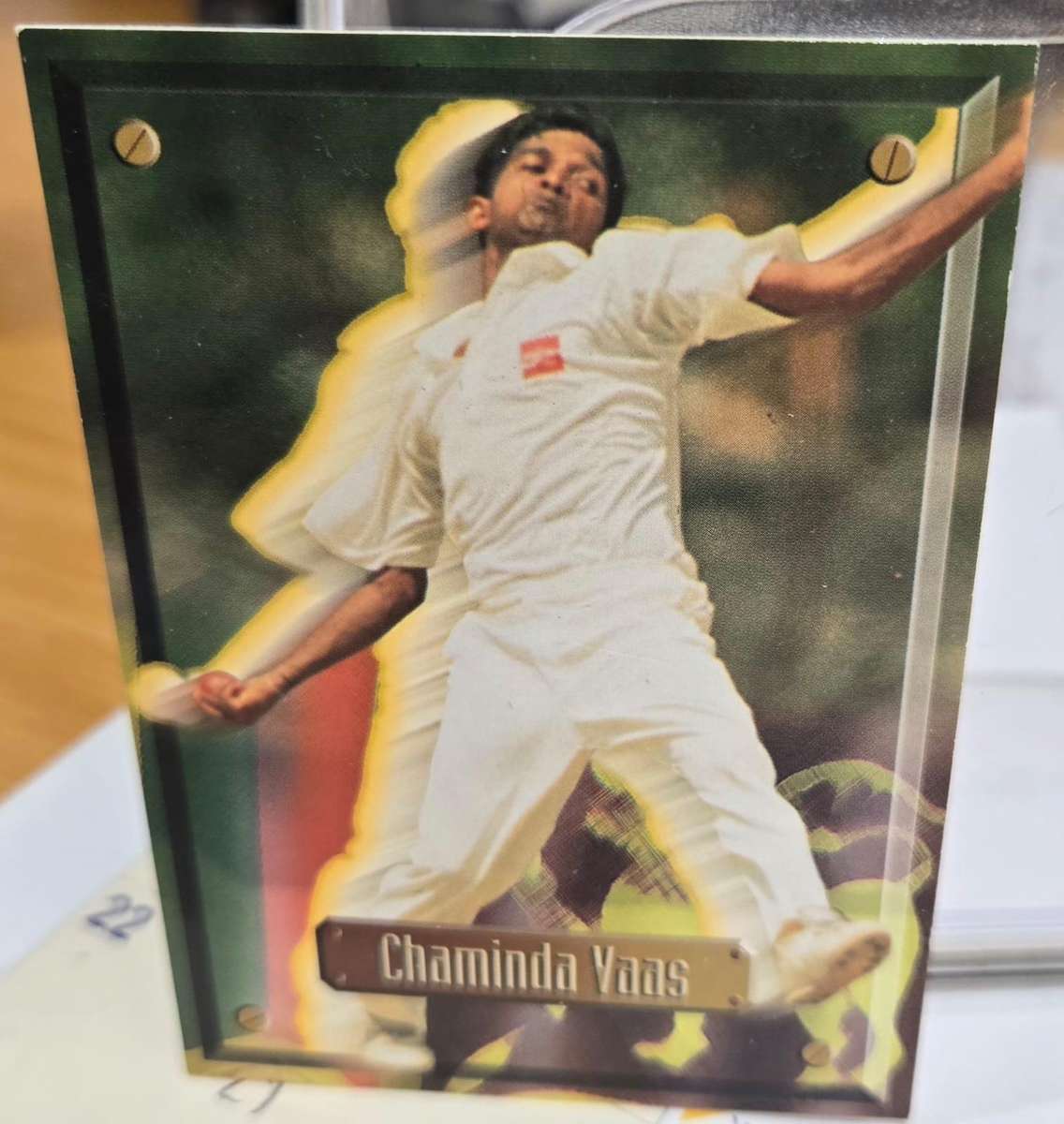 CHAMINDA VAAS (Sri Lanka) 1997 South Africa SPORTS DECK CRICKET CARD #57